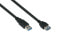 Good Connections UK30P-ASA-005S - 0.5 m - USB A - USB A - USB 3.2 Gen 1 (3.1 Gen 1) - 5000 Mbit/s - Black
