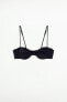 Satin bra with underwire