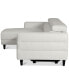 Фото #10 товара Silvanah 3-Pc. Leather Sectional with Storage Chaise and 2 Power Recliner, Created for Macy's