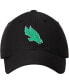 Фото #3 товара Men's Black North Texas Mean Green Primary Logo Staple Adjustable Hat