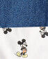 ფოტო #5 პროდუქტის Baby Boys Mickey Mouse T-Shirt & Woven Denim Shortall, 2 Piece Set