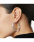 Silver Hoop Earrings - Tia Medium Silver