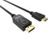 Фото #2 товара Vision TC 1MDPHDMI/BL - 1 m - DisplayPort - HDMI Type A (Standard) - Male - Male - Straight