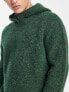 Фото #3 товара ASOS DESIGN relaxed knitted jumper with hood in green