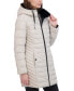 Фото #4 товара Women's Faux-Fur-Trim Hooded Packable Puffer Coat