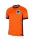 Men's Orange Netherlands National Team 2024 Home Replica Blank Jersey Оранжевый, M - фото #3