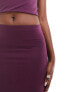 Фото #9 товара ASOS DESIGN co-ord tube maxi skirt in dark berry