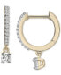 ფოტო #1 პროდუქტის Diamond Dangle Hoop Earrings (1/4 ct. t.w.) in 14k Gold, Created for Macy's