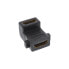 InLine HDMI Adapter Type A female / A female angled gold plated with flange