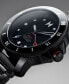 ფოტო #3 პროდუქტის Men's Cali Diver Automatic Black Stainless Steel Bracelet Watch 40mm