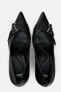 Фото #11 товара Туфли на высоком каблуке с ремешками и пряжками ZARA