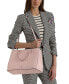 ფოტო #3 პროდუქტის Crosshatch Leather Large Hanna Satchel