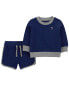 Baby 2-Piece Sweatshirt & Short Set 6M