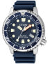 Фото #1 товара Мужские наручные часы с синим силиконовым ремешком Citizen BN0151-17L