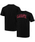 Фото #2 товара Men's Black Alabama Crimson Tide Big and Tall Arch Team Logo T-shirt