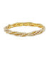 ფოტო #1 პროდუქტის Gold Tone 5 Row Crystal Stretchy Bracelet