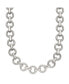 ფოტო #1 პროდუქტის Stainless Steel Polished 20 inch Circle Link Necklace
