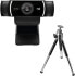 Фото #1 товара Logitech C922 Webcam PRO with tripod, Full HD 1080p, 78 ° field of view, autofocus, exposure compensation, H.264 compression, USB port for streaming via OBS, XSplit, etc. PC / Mac / ChromeOS / Android
