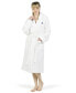 Фото #4 товара Personalized 100% Turkish Cotton Waffle Terry Bathrobe with Satin Piped Trim - Dark Gray