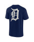 Фото #2 товара Men's and Women's Navy Detroit Tigers Super Soft Short Sleeve T-shirt