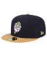 Фото #1 товара Men's Navy Omaha Storm Chasers Theme Night Golden Spikes 59FIFTY Fitted Hat