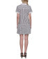 Фото #2 товара Women's Striped Button-Front Dress