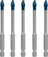 Фото #1 товара Bosch EXPERT HEX-9 HardCeramic Dachziegel-Bohrer-Set, 6 mm, 5 Stück