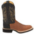 Justin Boots Paluxy Embroidered Round Toe Cowboy Mens Black, Brown Casual Boots
