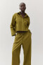 Wide-leg Linen-blend Pants