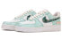 【定制球鞋】 Nike Air Force 1 Low 7 空军一号 CS 油画一号 手绘喷绘 涂鸦贴布 复古做旧 低帮 板鞋 男款 绿白 / Кроссовки Nike Air Force CW2288-111