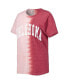 ფოტო #2 პროდუქტის Women's Crimson Oklahoma Sooners Find Your Groove Split-Dye T-shirt