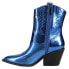 Фото #3 товара Corkys Rowdy Snip Toe Cowboy Booties Womens Blue Casual Boots 81-0017-423