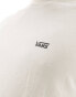 Vans left chest logo t-shirt in oatmeal Hellbeige-Schwarz, L - фото #3