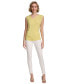 ფოტო #4 პროდუქტის Women's Asymmetrical-Neck Sleeveless Top