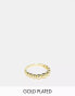 Фото #1 товара Seol + Gold 18ct gold vermeil beaded ring