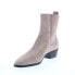 Bruno Magli Campo BW1CAML8 Womens Gray Suede Slip On Chelsea Boots