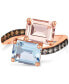 Фото #1 товара Multi-Gemstone (3-5/8 ct. t.w.) & Diamond (1/5 ct. t.w.) Bypass Ring in 14k Rose Gold