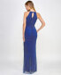 Juniors' Embellished Halter Gown