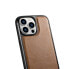 Фото #5 товара Чехол для iPhone 14 Pro Max ICARER Leather Oil Wax из натуральной кожи, светло-коричневый