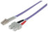 Фото #1 товара Intellinet Fiber Optic Patch Cable - OM4 - LC/SC - 2m - Violet - Duplex - Multimode - 50/125 µm - LSZH - Fibre - Lifetime Warranty - Polybag - 2 m - OM4 - LC - SC