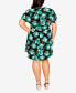 Plus Size Tulip Dress Black Tulip Bloom, 14 - фото #2