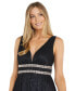 ფოტო #3 პროდუქტის Women's Embellished Metallic Gown