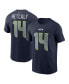Фото #1 товара Men's DK Metcalf College Navy Seattle Seahawks Player Name and Number T-shirt
