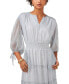 ფოტო #4 პროდუქტის Women's Printed Pintuck 3/4-Sleeve Tiered Maxi Dress