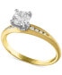 ფოტო #1 პროდუქტის Certified Diamond Engagement Ring (7/8 ct. t.w.) in 14k Two-Tone Gold Featuring Diamonds from De Beers Code of Origin, Created for Macy's