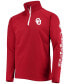 ფოტო #3 პროდუქტის Oklahoma Sooners Terminal Tackle Fleece Raglan Omni-Shade Quarter-Zip Jacket