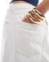 Фото #4 товара Bershka high waisted baggy jeans in white