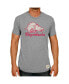 Фото #1 товара Men's Heather Gray Arkansas Razorbacks Vintage-Like Hog Tri-Blend T-shirt