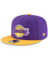 Фото #1 товара Men's Purple, Gold Los Angeles Lakers Two-Tone 9FIFTY Adjustable Hat