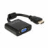 Фото #1 товара Адаптер HDMI—VGA DELOCK 65512 Чёрный